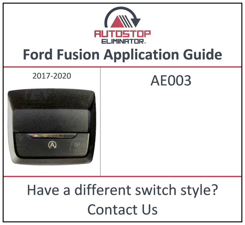 Autostop Eliminator for the Ford Fusion will permanently disable the start stop feature on model years 2017 - 2020.