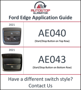 Autostop Eliminator for the Ford Edge will permanently disable the stop-start feature on model years 2021 - 2022.