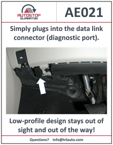 Autostop Eliminator is designed to override the auto stop programming on 2017 Chrysler Pacifica so the ESS system stays off.